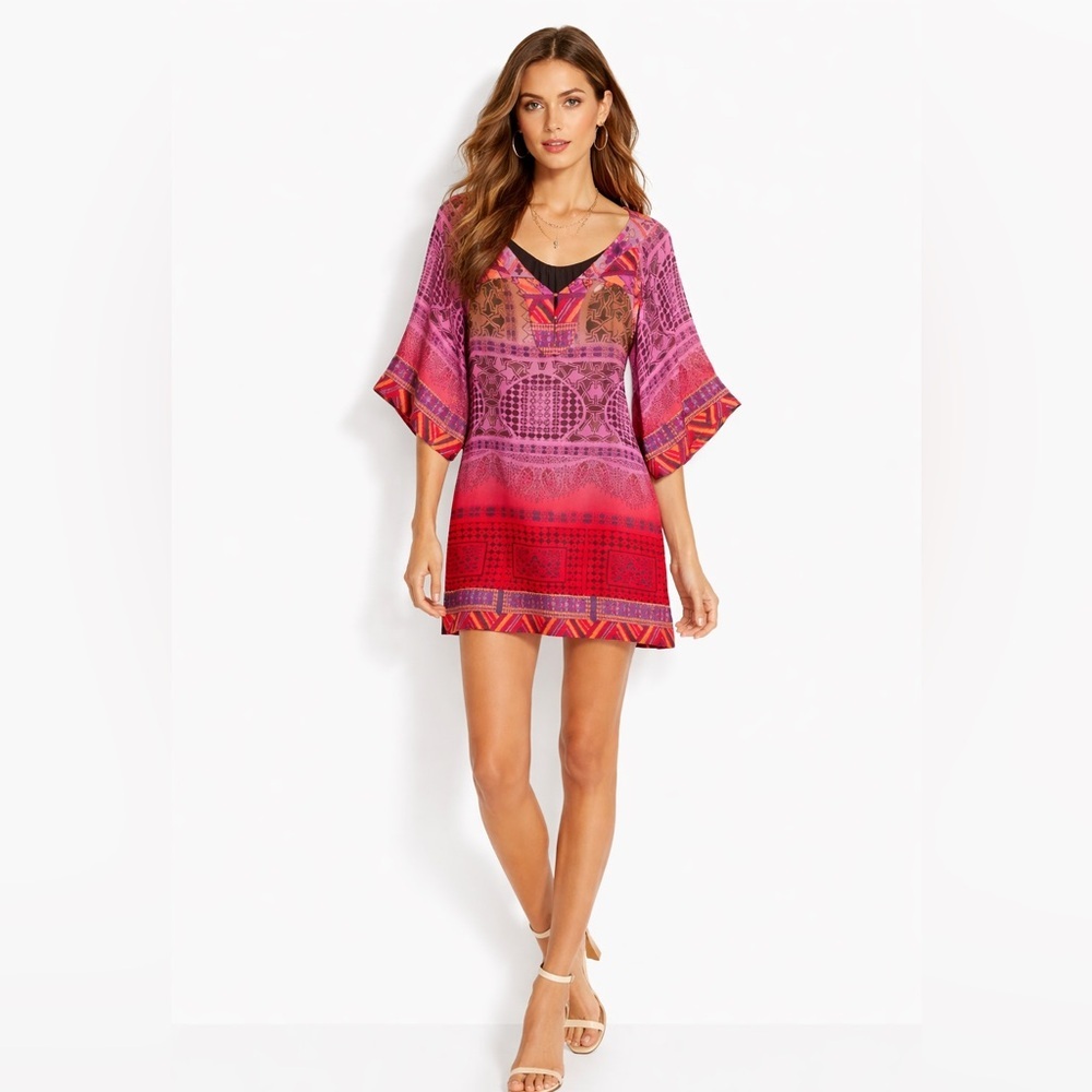 Diane Von Furstenberg  Bohemian Tunic Dress Size 12